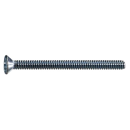 Midwest Fastener #6-32 x 1-3/4 in Phillips Flat Machine Screw, Zinc Plated Steel, 100 PK 54686
